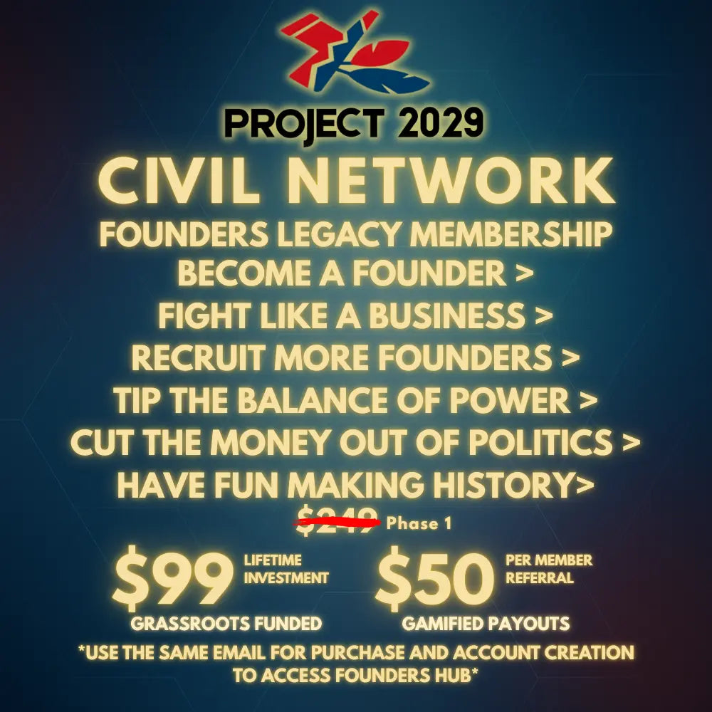 Project 2029 Civil Network Founders Legacy Membership